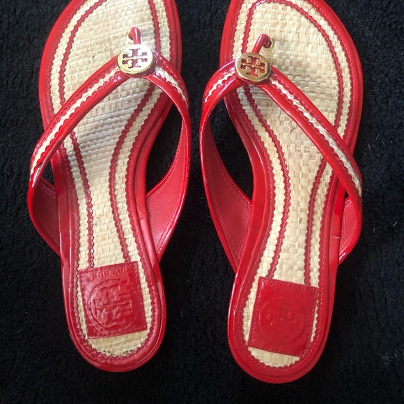 Tory Burch Isabel Straw Sandals - Picture 2 of 5
